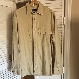 Banana Republic Men's Light Tan Shirt Jacket